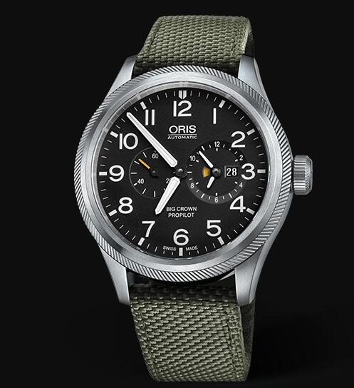 Review Oris Aviation Big Crown Pointer WORLDTIMER 44.7mm Replica Watch 01 690 7735 4164-07 5 22 14FC